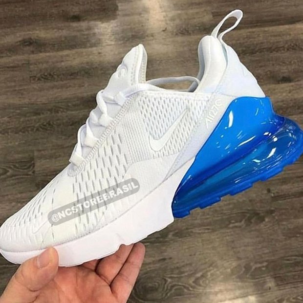 air max 270 branco azul