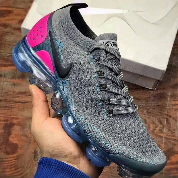 vapormax flyknit grey and blue