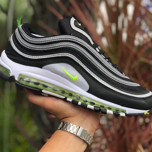 nike air max 97 preto e verde