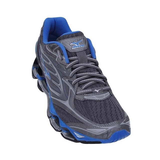 Mizuno Wave Prophecy 6 - Cinza/Azul | NC Store Brasil