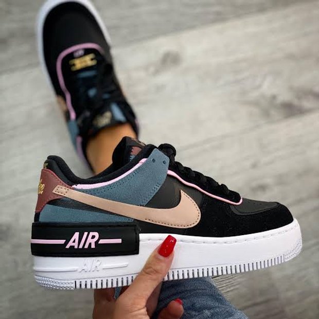 nike air force preto camurça