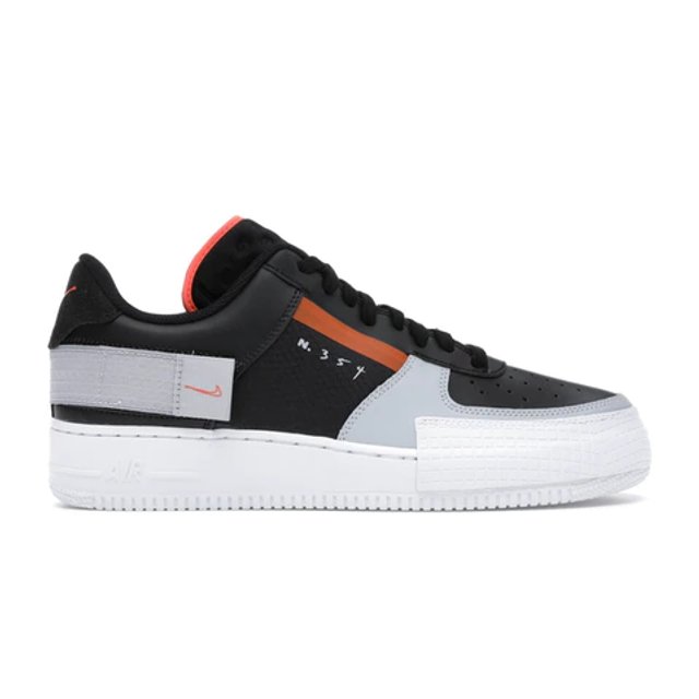 air force preto laranja