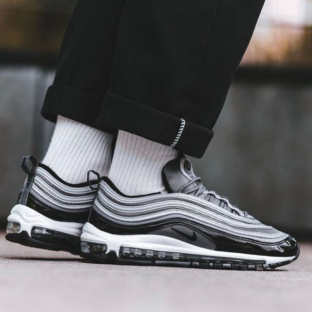 air max 97 preto e prata