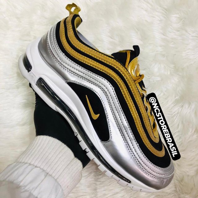 air max 97 preto e prata