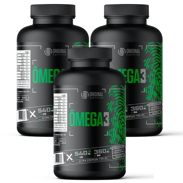 Kit 3x Ômega 3 120 Cáps - Original Nutrition