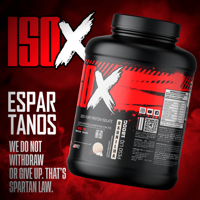 Kit 2x ISO X Protein 100% Pure Isolate 1800G - Espartanos
