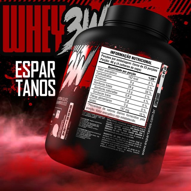 Whey Protein 3w 1800g - Espartanos