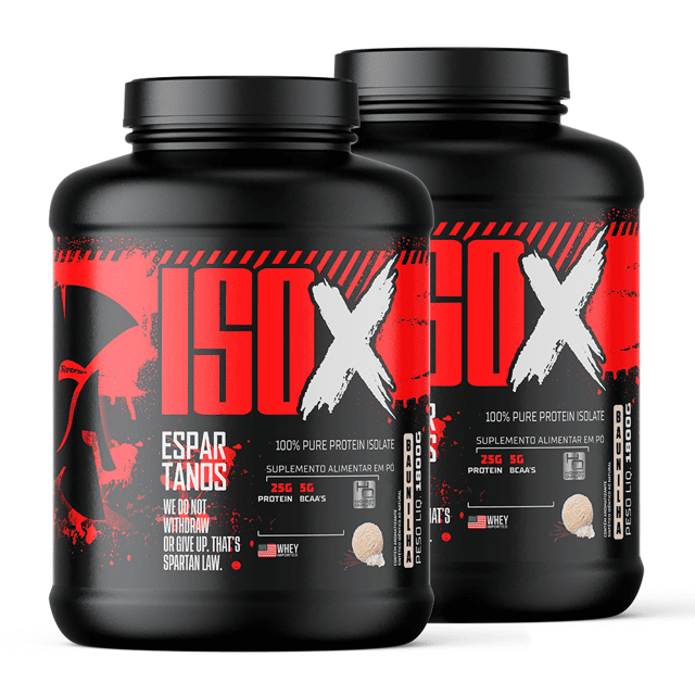Kit 2x ISO X Protein 100% Pure Isolate 1800G - Espartanos