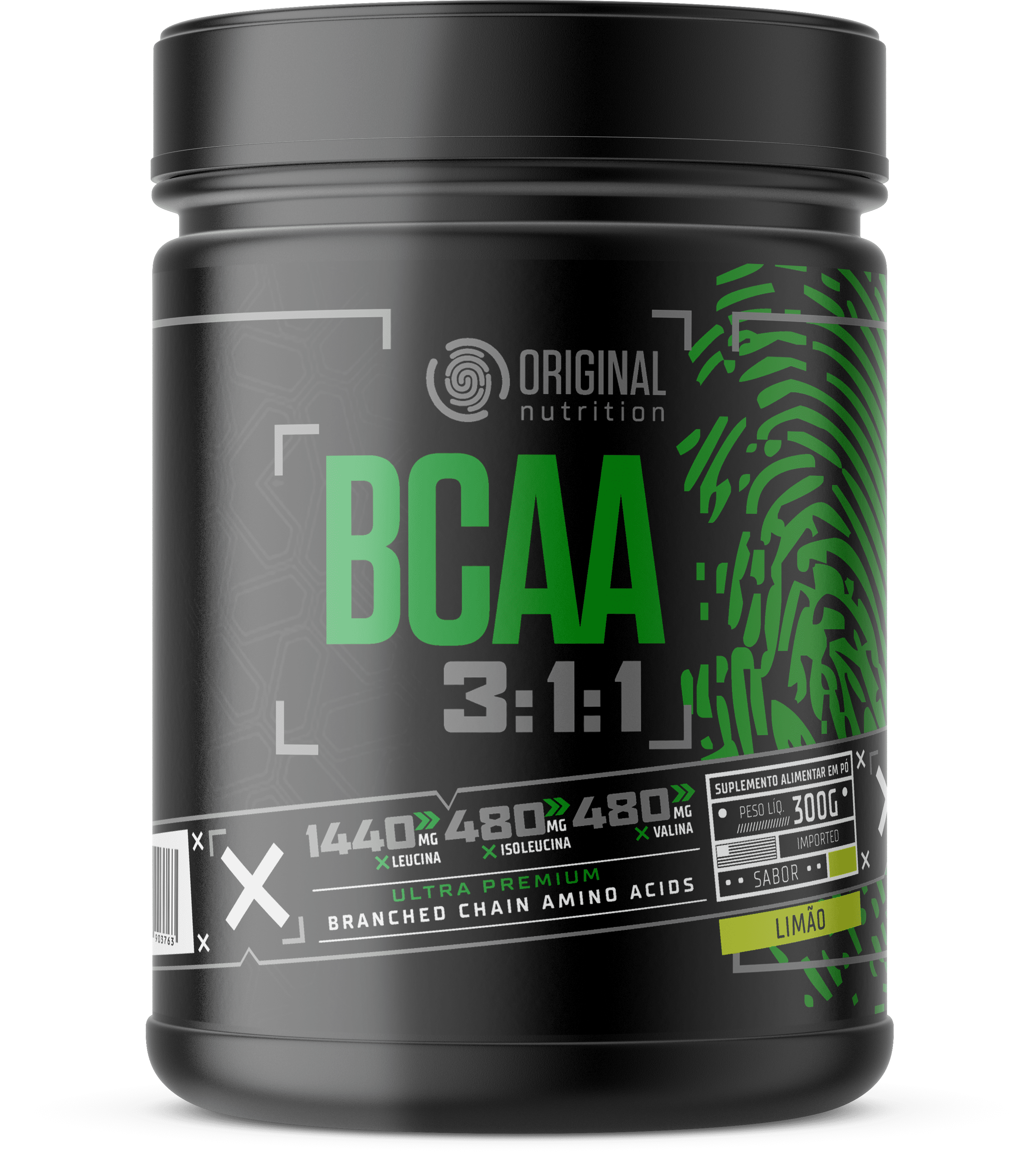 Bcaa Powder 300G Original Nutrition - Limão | ESPARTANOS