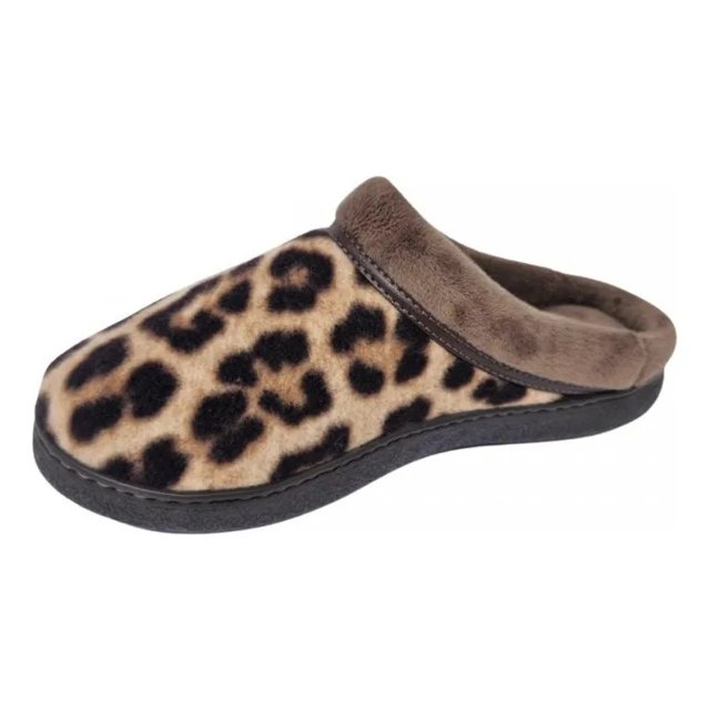 Chinelo Pantufa Leffa - 783 Onça Café | Roese Calçados
