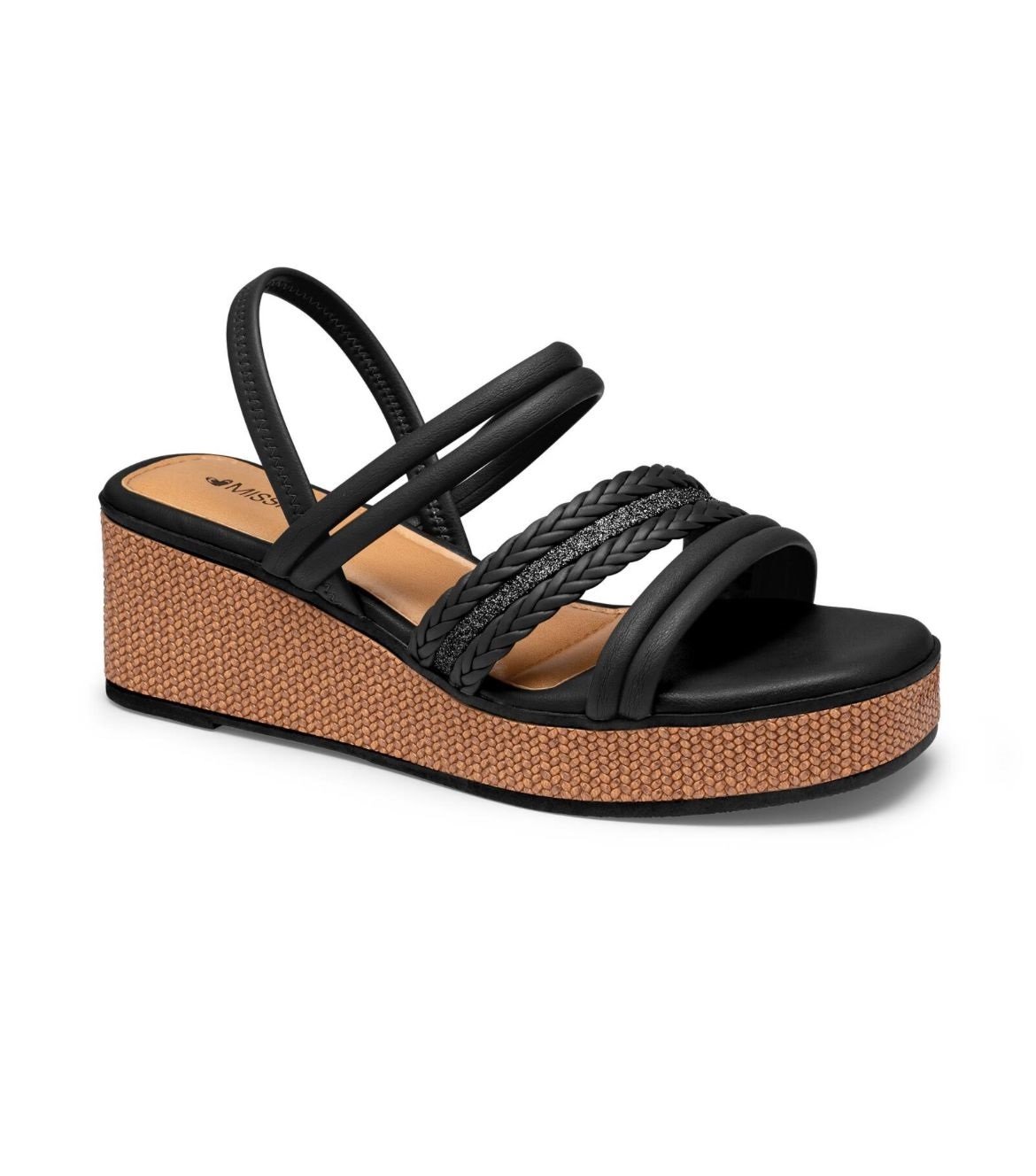 Sandália Mississípi Feminina - MC112 Preto | Roese Calçados