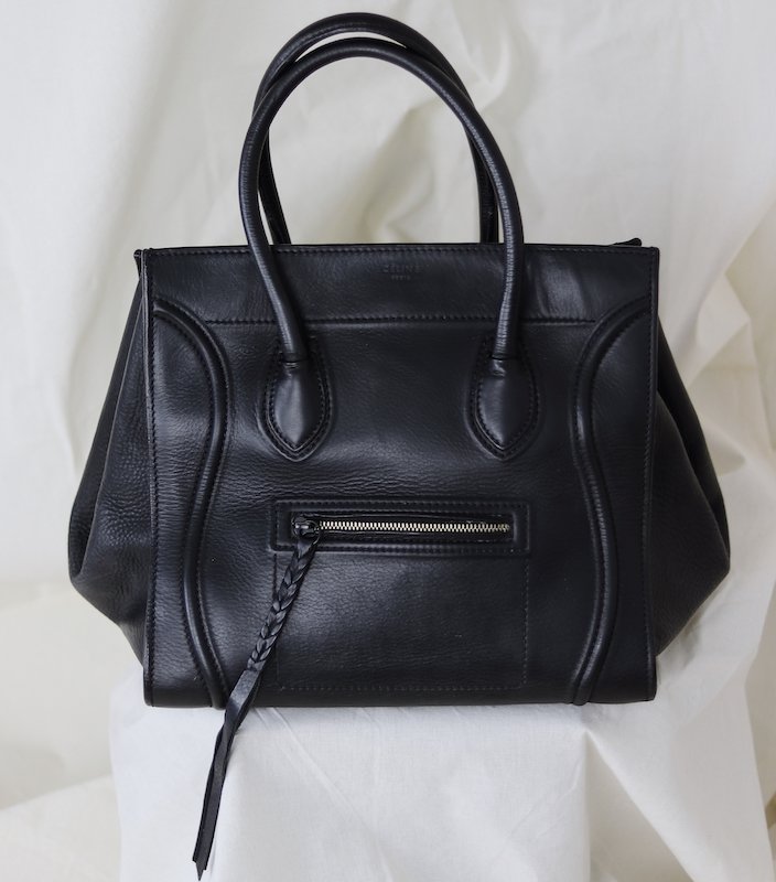 black celine phantom bolsa