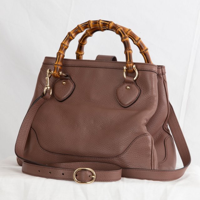 gucci top handle bamboo bolsa