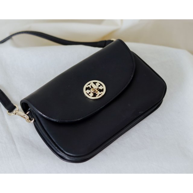 tory burch crossbody black bolsa