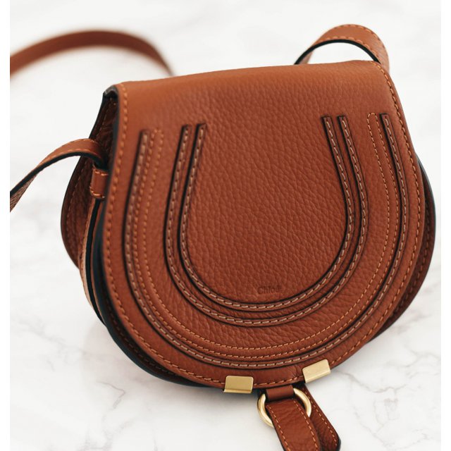 chloe marcie mini leather crossbody bolsa