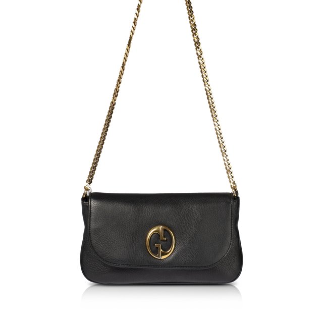 gucci black suede bolsa