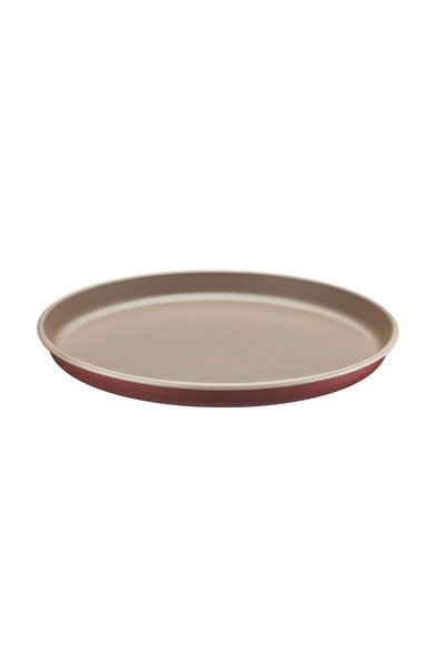Assadeira Para Pizza Tramontina Pizza em Alumínio Com Revestimento Interno e Externo Antiaderente Starflon t1 Vermelha 30 cm 1,8 l