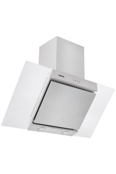 Coifa de Parede Tramontina New Vetro Wall Flat em Aço Inox e Vidro Temperado Branco 90 cm 127 v
