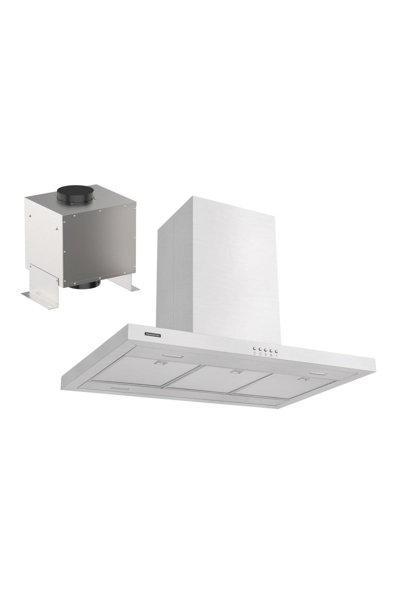 Coifa de Ilha Tramontina Dritta Isla 90 Split em Aço Inox 90 cm 220 v
