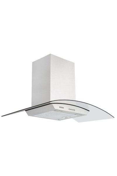 Coifa de Parede Tramontina New Vetro em Aço Inox e Vidro Temperado 90 cm 127 v