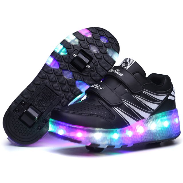 Tenis com 1 ou 2 Rodinhas, com LED, para Meninos ou Meninas | Mulherbela