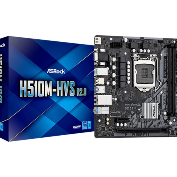 PLACA MAE ASROCK H510M-HVS R2.0 LGA 1200 ( 10 E 11 GERAÇÃO )