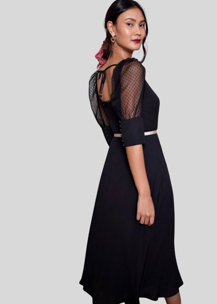 Vestido de tango 2024 preto