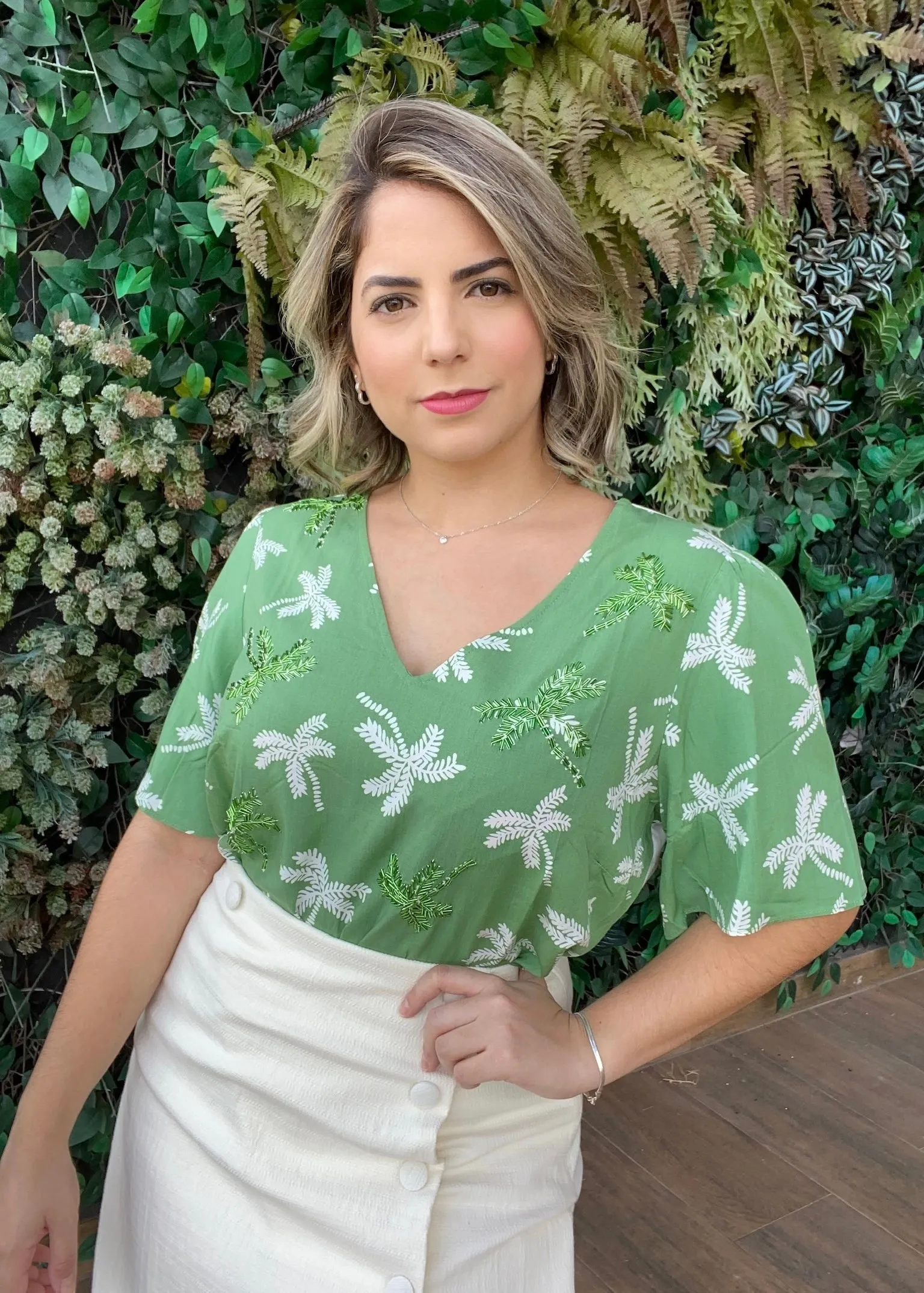 BLUSA VISCOSE EST. BORDADO COSTAS MALHA