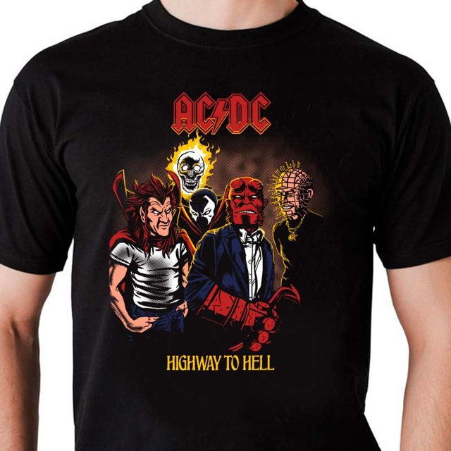 camiseta do ac dc masculina