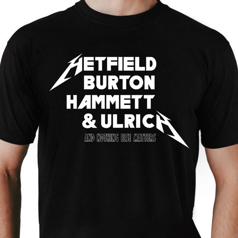 camiseta metallica nothing else matters
