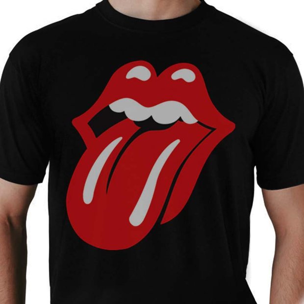Rolling Stones Masculina Camiseta Oficial Da Banda mercadoria 