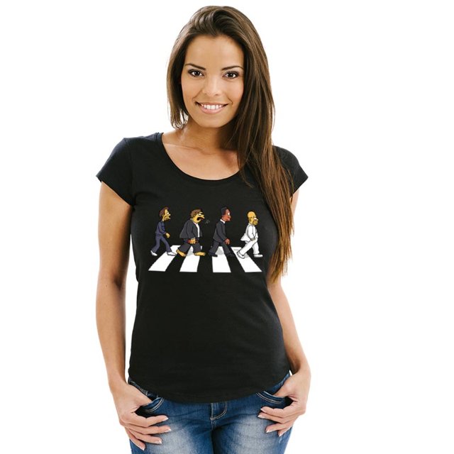camiseta simpsons beatles