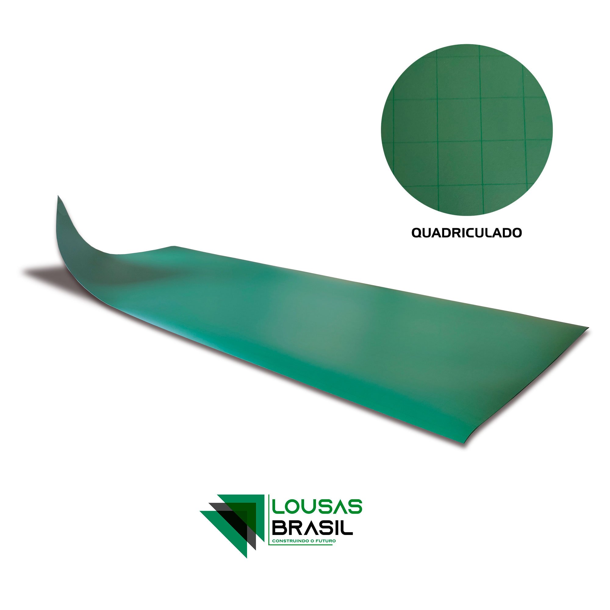 Chapa Lousa Melamínica Profissional - Verde Quadriculada - F208