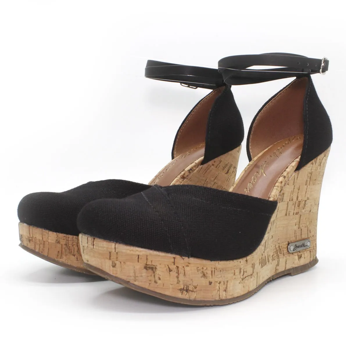 Salto Anabela Sapato Alto Com Plataforma Salto Cortiça Salto Alto