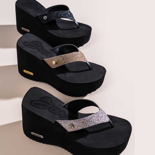 Tamanco Plataforma Barth Shoes Sorvete Gliter Barth Shoes