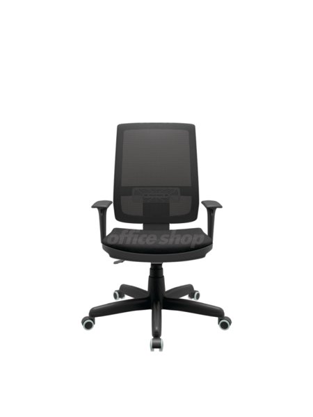 Cadeira Fit Presidente Metal c/ Capa Giratória OFFICE SHOP - Preta