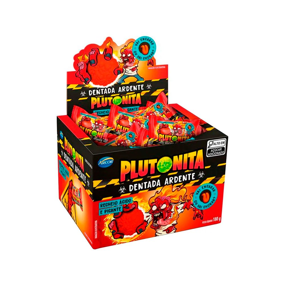 Chiclete Plutonita Dentada Ardente 180g ARCOR | Jovipel