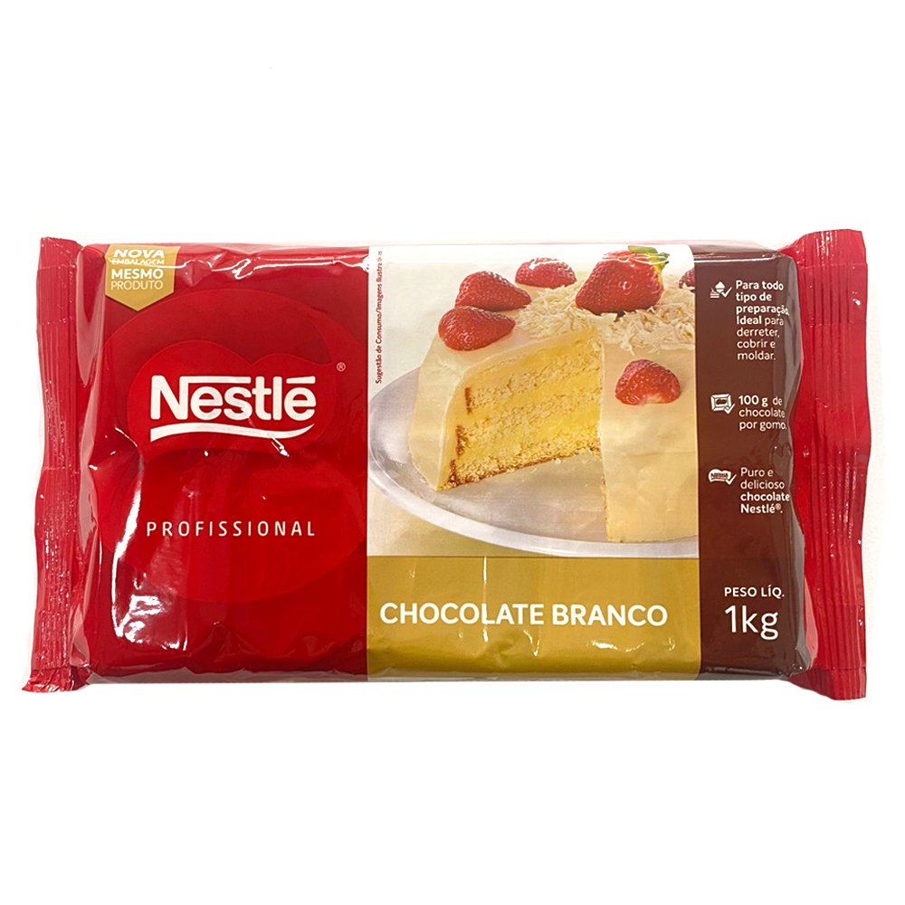 Chocolate Branco Barra 1kg - Nestlé
