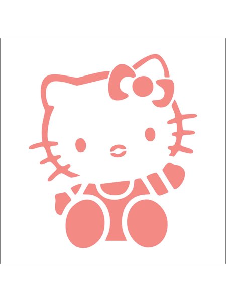 Stencil 14x14 St5600 Hello Kitty Benditas Criações