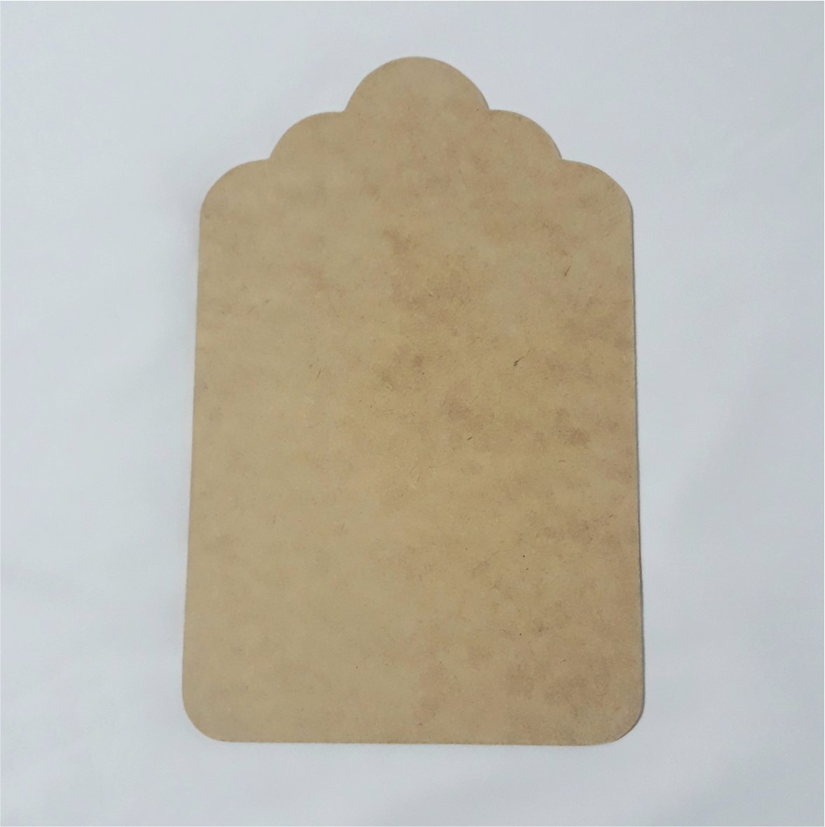 Placa em MDF 3mm. Base RETA / Topo ONDULADO | Benditas Criações
