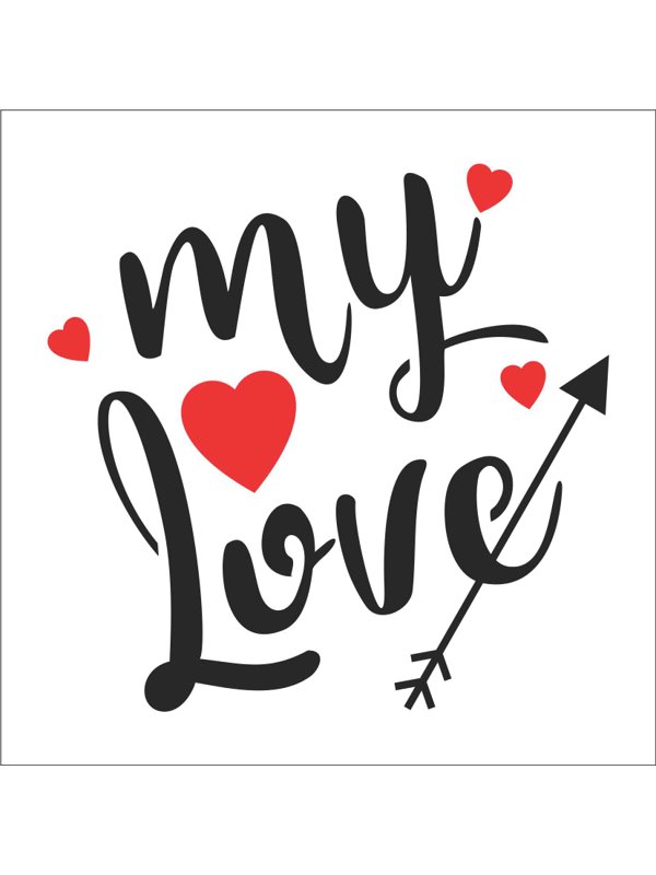 Stencil Litoarte 14x14 STA-156 Dia dos Namorados Casal Você Coisou o Meu  Coração - eCasaDecor