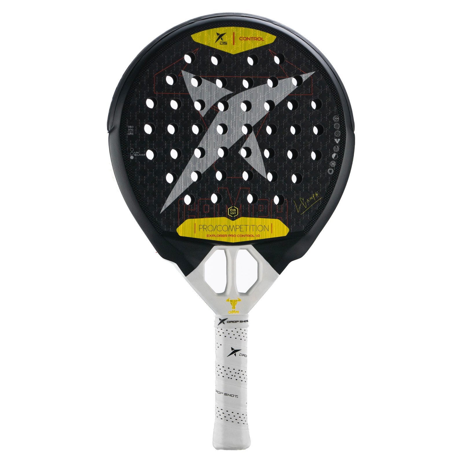 おいらドロップショットパデル　ExplorerPro 5.0 Raquete de padel DROP SHOT EXPLORER PRO CONTROL 1.0 CAMPA | DROP