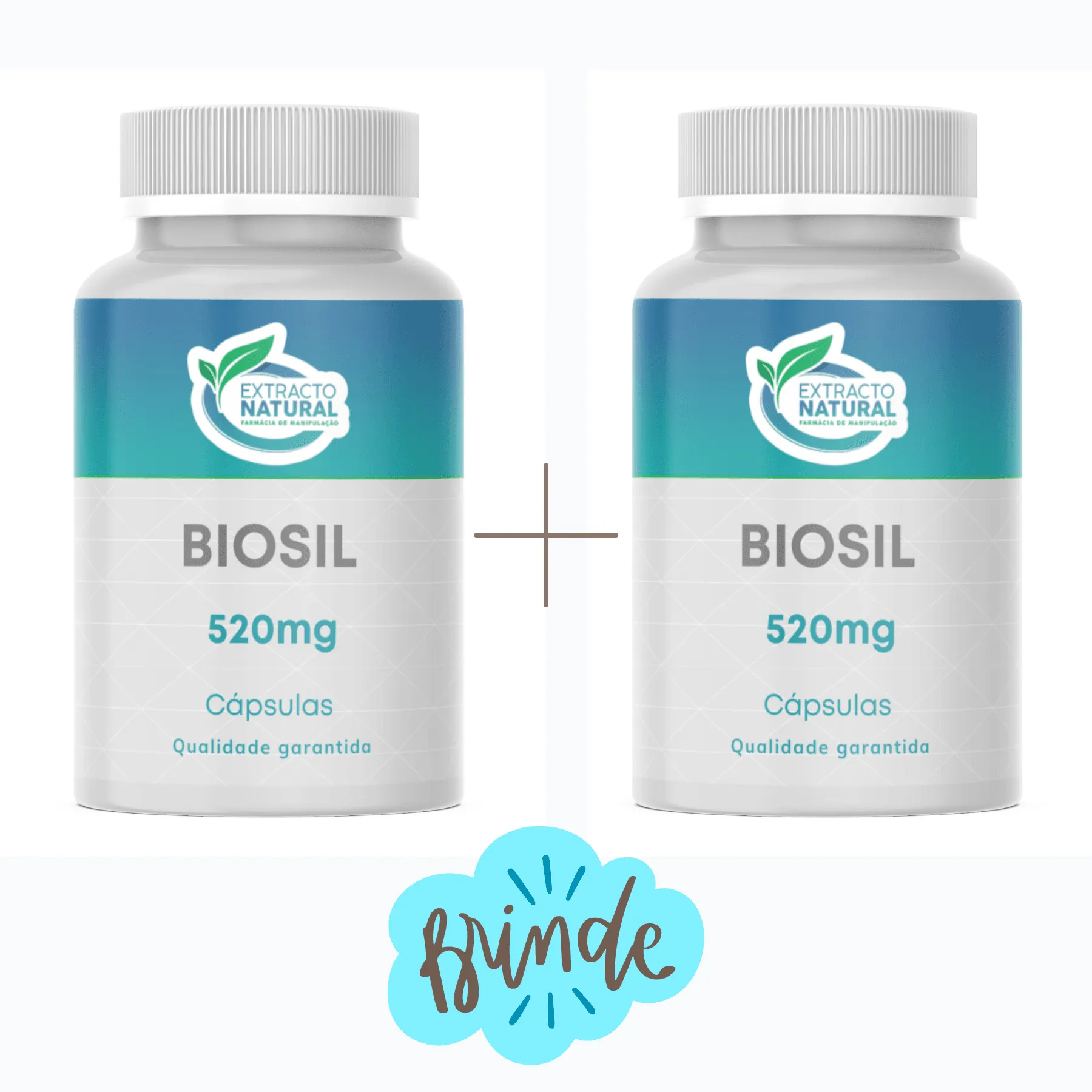 Biozeil Raspberry Combo BioSil 520mg - 2 frasco - 2x60 + Brinde | Extracto Natural