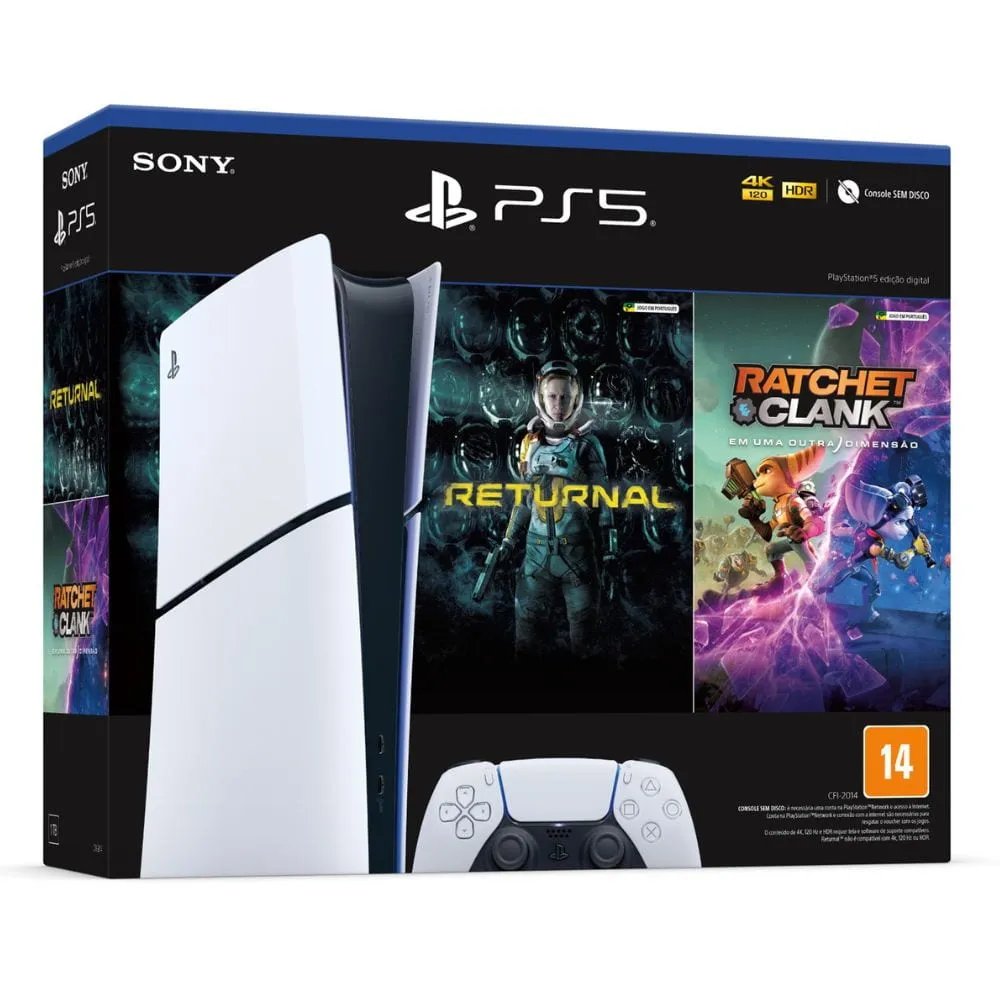 Console Ps5 Slim Digital 1TB c/Returnal + Ratchet & Clank - Sony ...