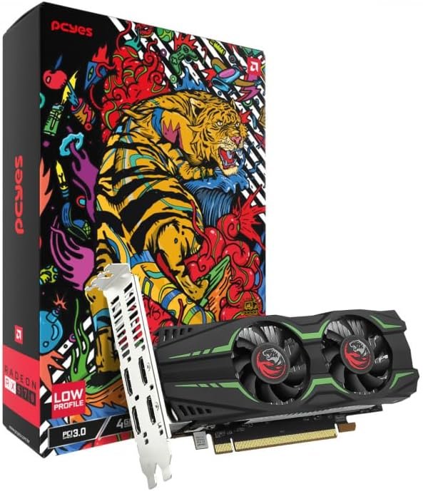 GPU RX 570 4GB GDDR5 128 BITS DUAL-FAN LOW PROFILE GRAFFITI SERIES ...