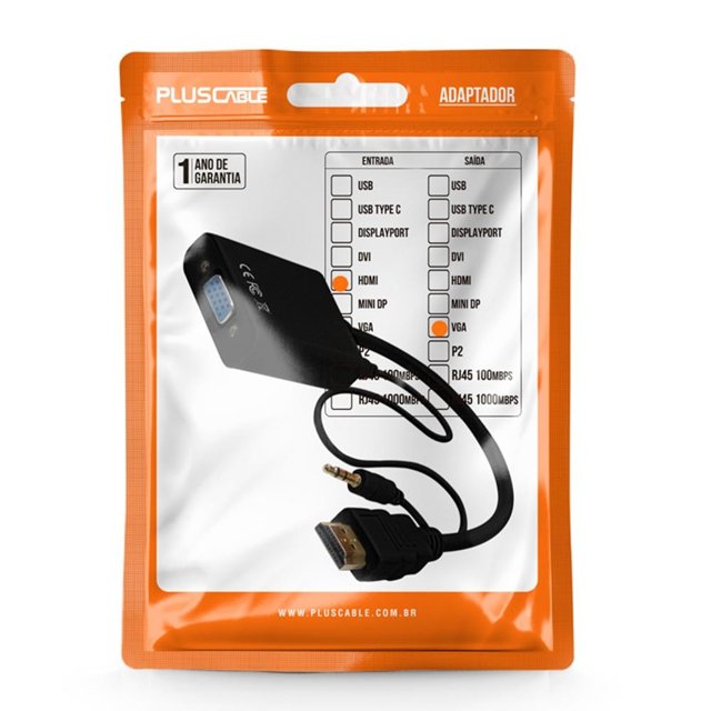CABO ADAPT HDMI M/VGA F+P2 ADP-HDMIVGA20BK PC | STARTEC MACAE ...