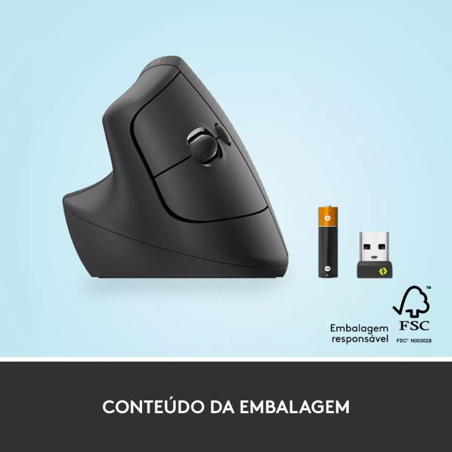 MOUSE S/FIO BT+RC/NANO LIFT LEFT GRAFITE LOGI | STARTEC MACAE ...