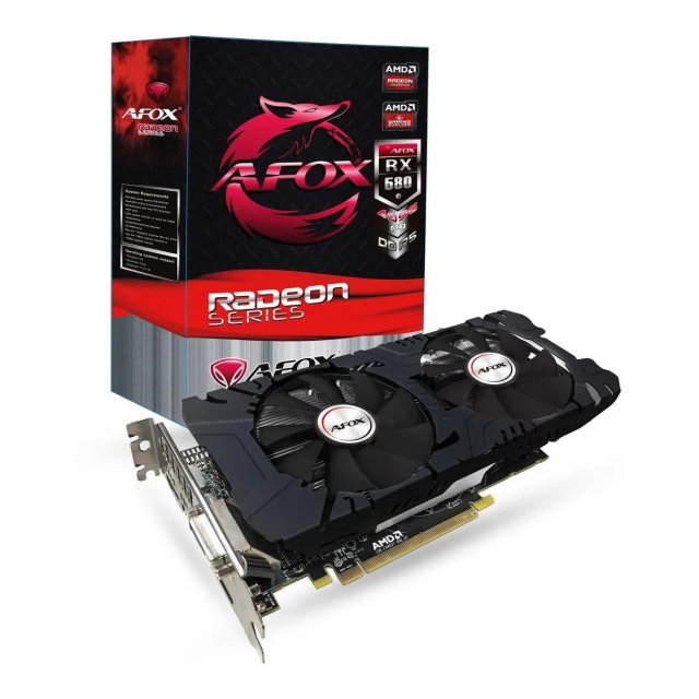 Placa de Video afox Radeon RX580 8GB 2048SP GDDR5 256BIT hdmi - dvi ...