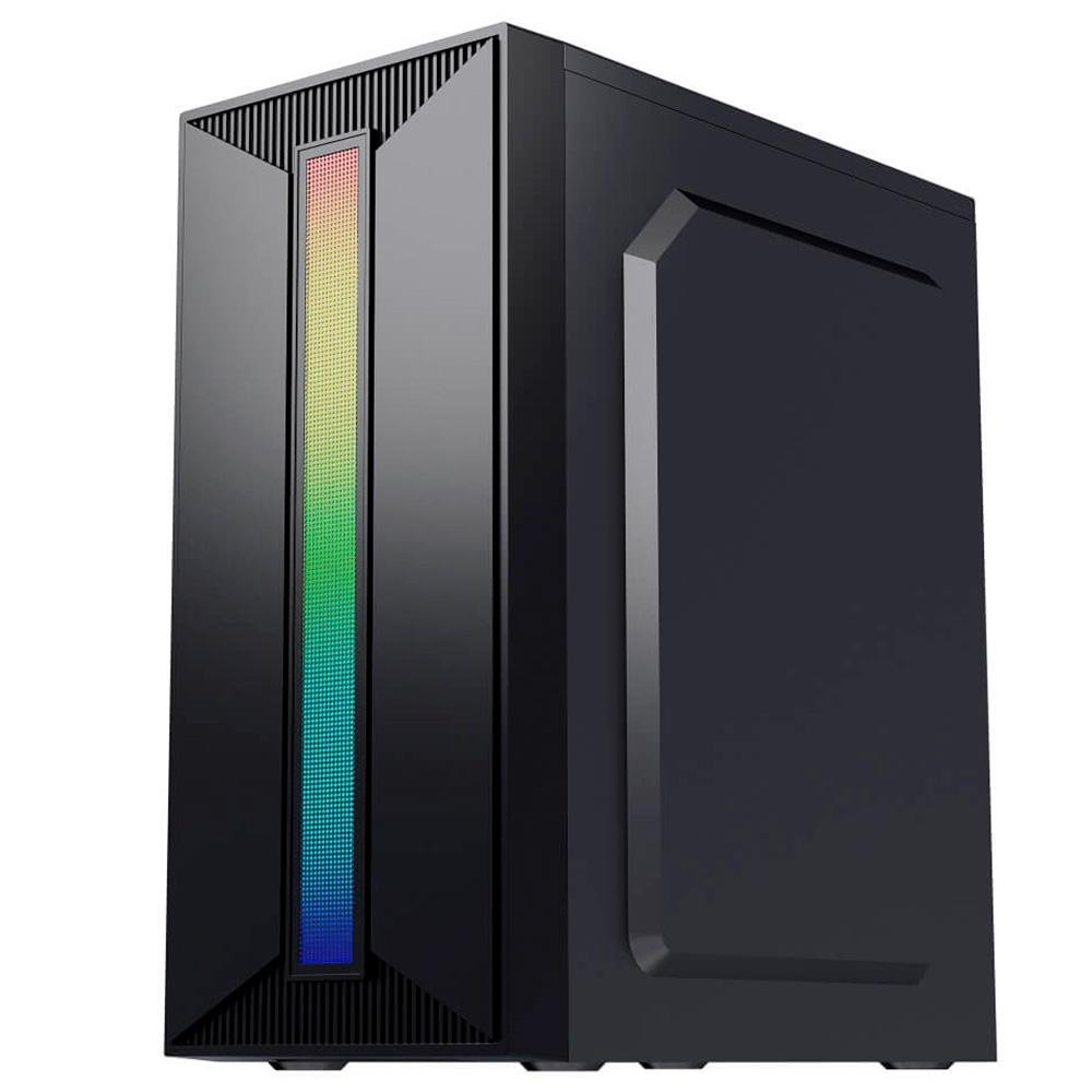 GABINETE GAMER BG-042 PRETO BLUECASE - S/ FONTE / RGB / ACRILICO / 1 ...