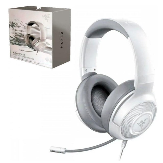 Headset Gamer Razer Kraken X, P2, Drivers 40mm, Console Mercury White ...